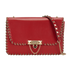 Small Demilune Shoulder Bag, &pound;375, Handbags, Red, Leather, Front view